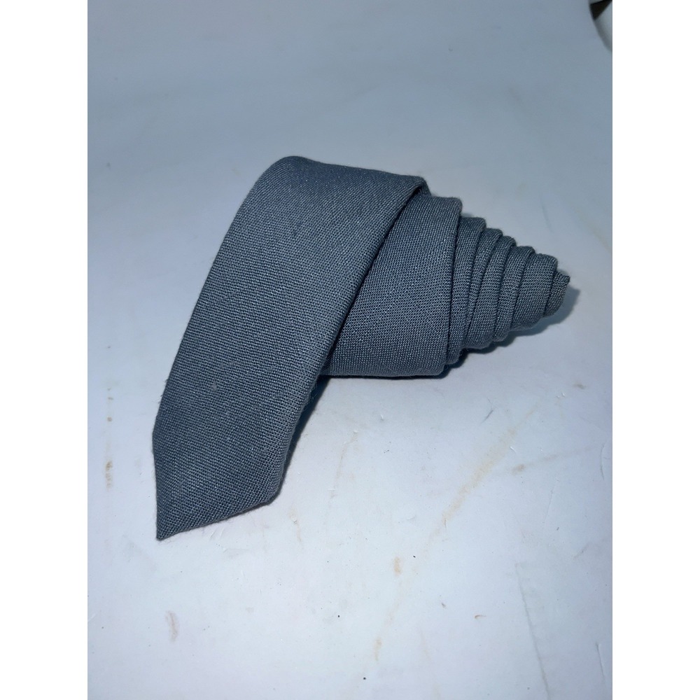 Paco Rabanne Paris Light Blue Linen Tie, 54" Long & 2" Wide